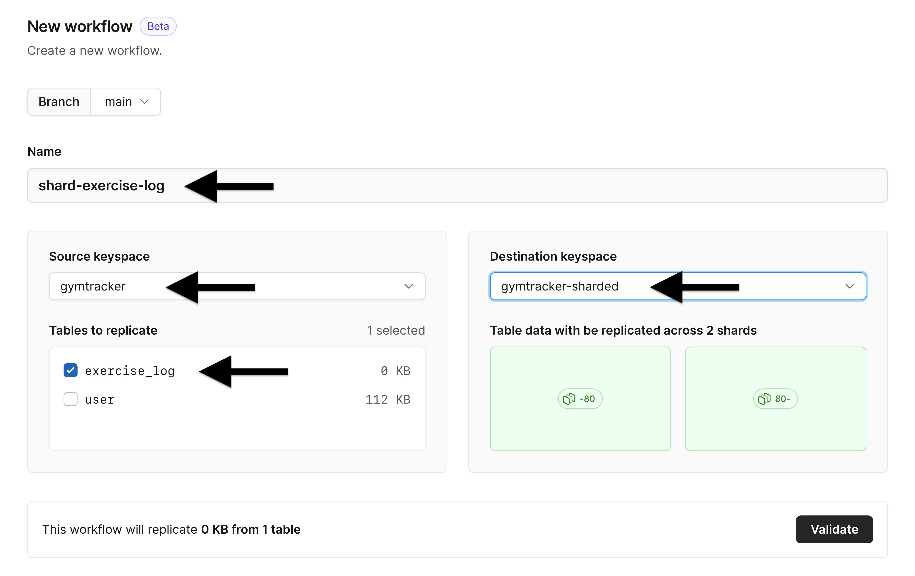 Configuring a workflow