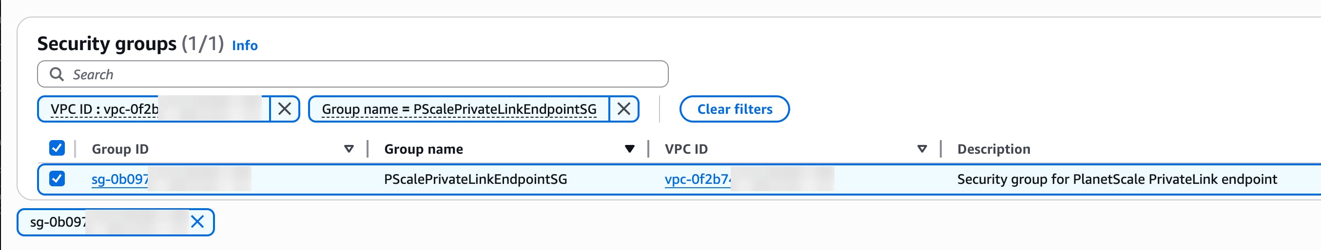 Security Groups