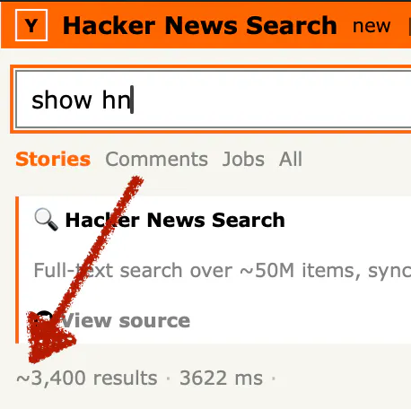 Search results showing tilde (about) 3400 matches